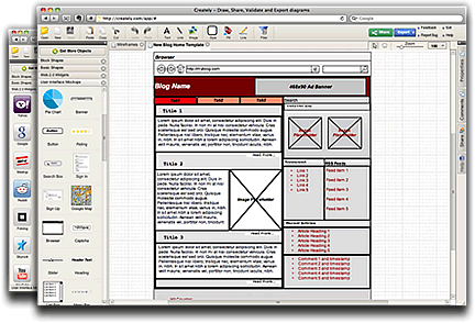 Web-based Mockups & wireframes Online